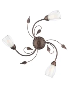 Subito Disponibile Plafoniera 3 luci onli "liliana" bronzo e14